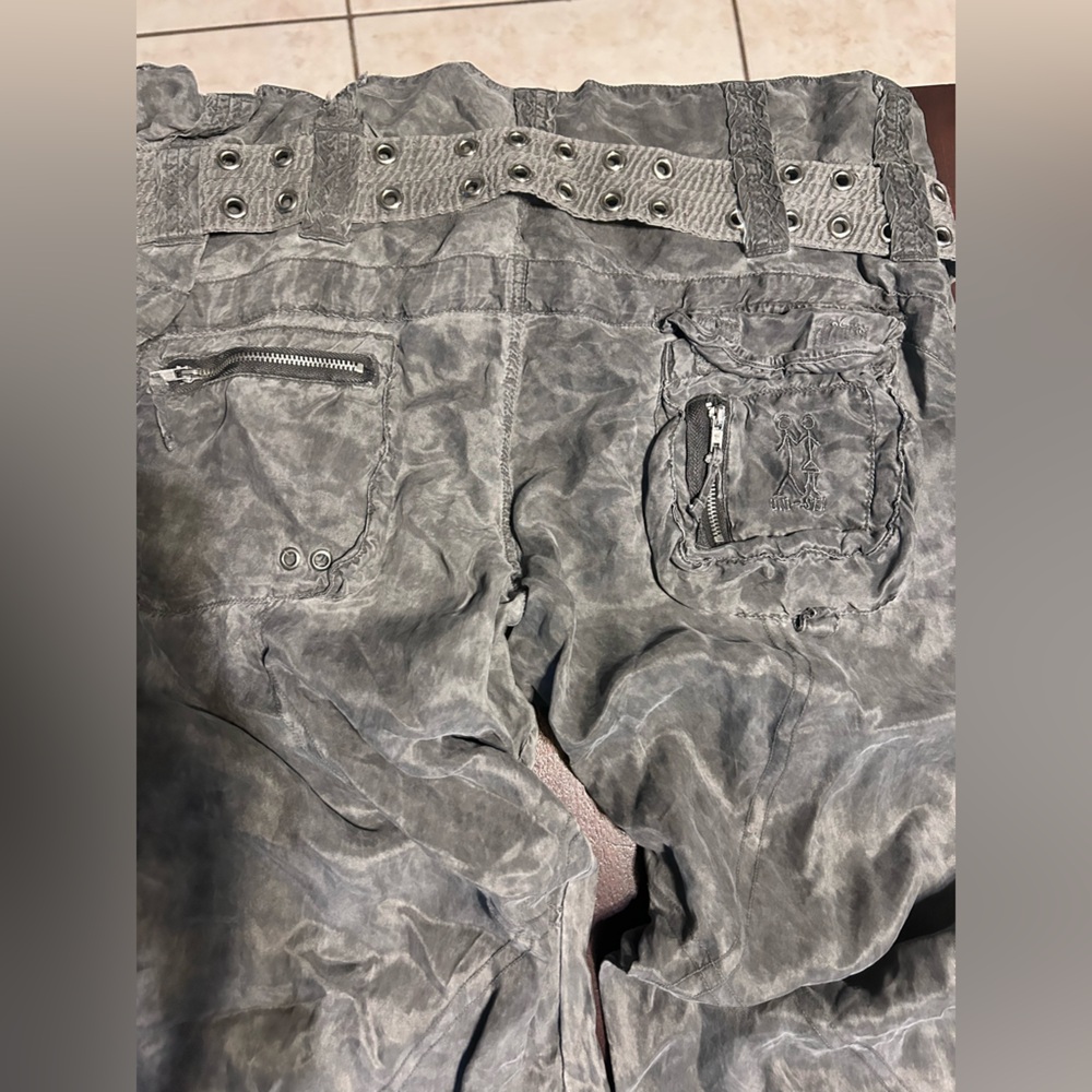 Johnny Was Pete & Greta Stylish Women's Gray Cargo Pants - Picture 9 of 10